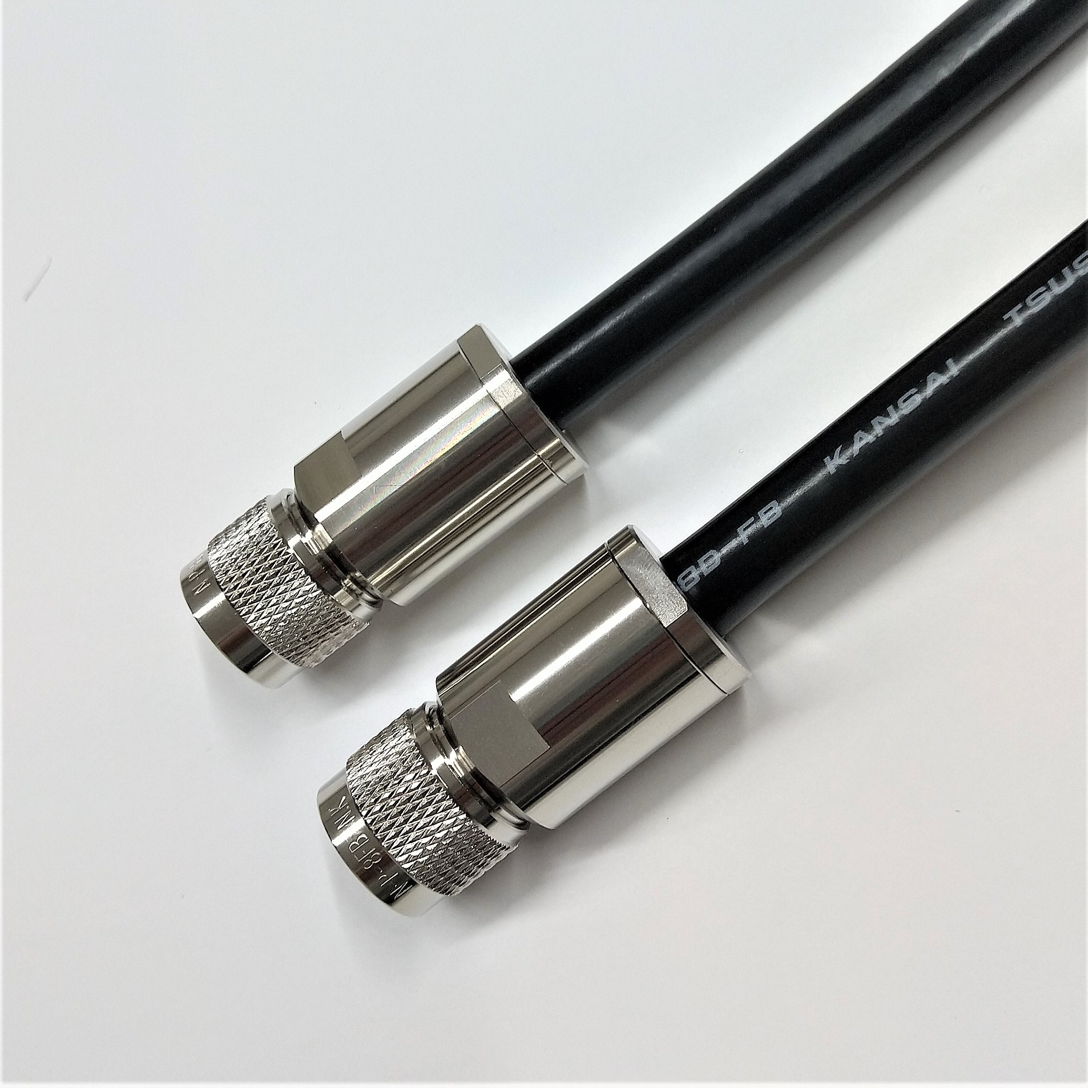 8D-FB 0.3m~50m 両端50ΩNP接栓付 関西通信電線 無線接続ケーブル 同軸ケーブル ブラック K8F-○WN - 画像 (2)