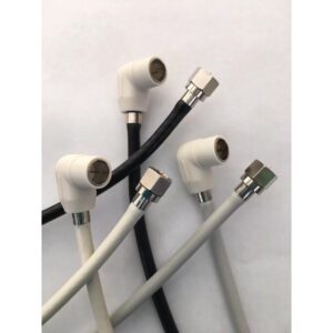 テレビ接続ケーブル ◎4K8K対応!S4C-FB 0.2m~3m 色を選べる! 六角ネジ込み × L型プッシュ接栓付 !24F-〇〇