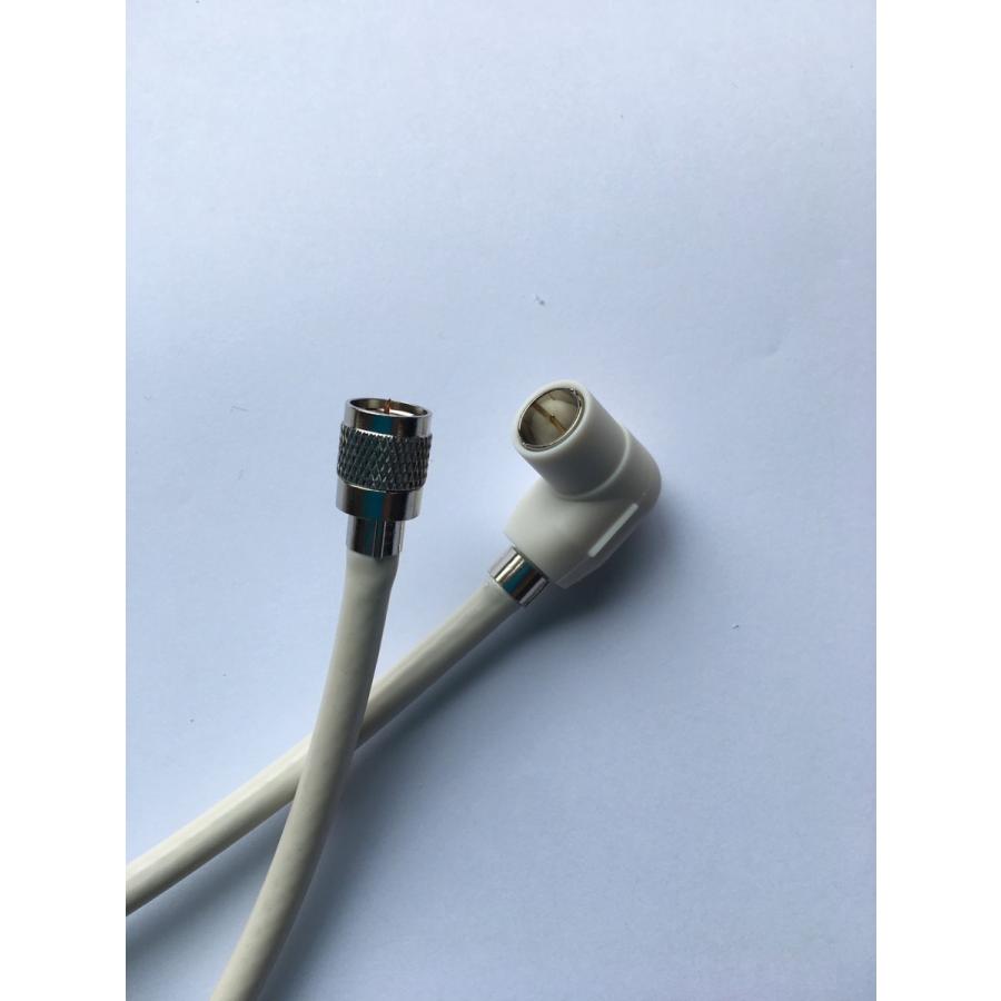 テレビ接続ケーブル S5C-FB 4K8K対応!1.5m~30m 色を選べる!丸型ネジ込み × L型プッシュ接栓付!25M-○〇 - 画像 (3)