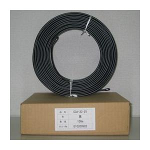 3C-FV 黒色 100m 同軸ケーブル 信頼の国内メーカー製!ノーブランド アルミ線編組 3C-FV-100