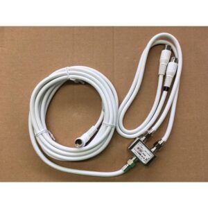 アンテナ分波器 全長2m 4K8K対応!入力ケーブルL型プッシュ、出力ケーブルプッシュ接栓付 S4C-FB